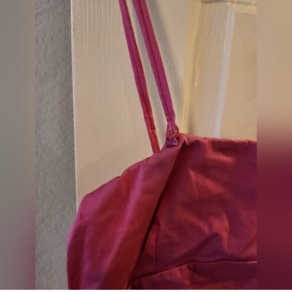 Nwt Pinko Italy magenta frilled dress Size 8 - Picture 2 of 12